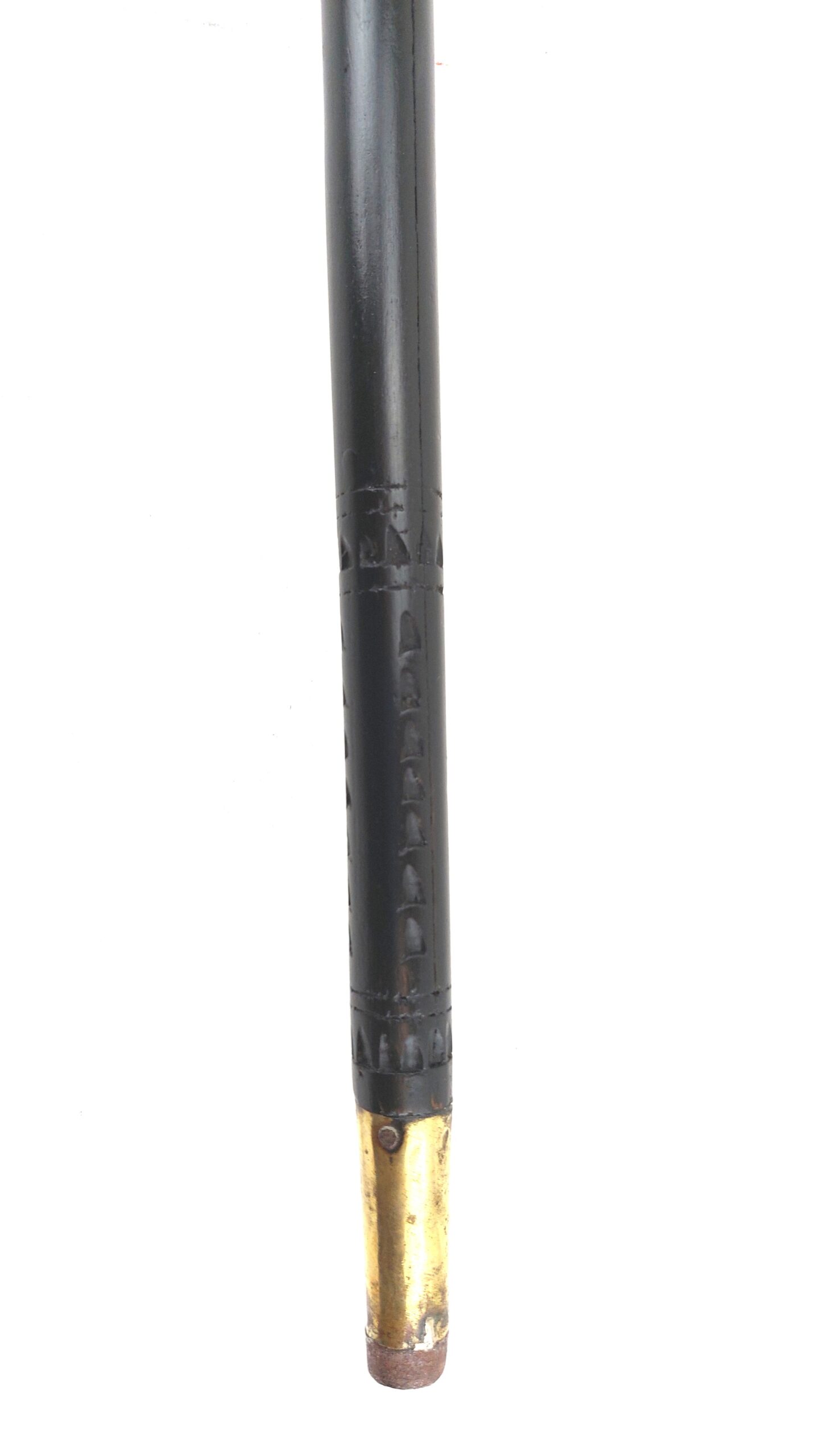 Late 19th Century Anglo-Indian Colonial Brass & Buffalo Horn Topped Sword Stick - Image 14