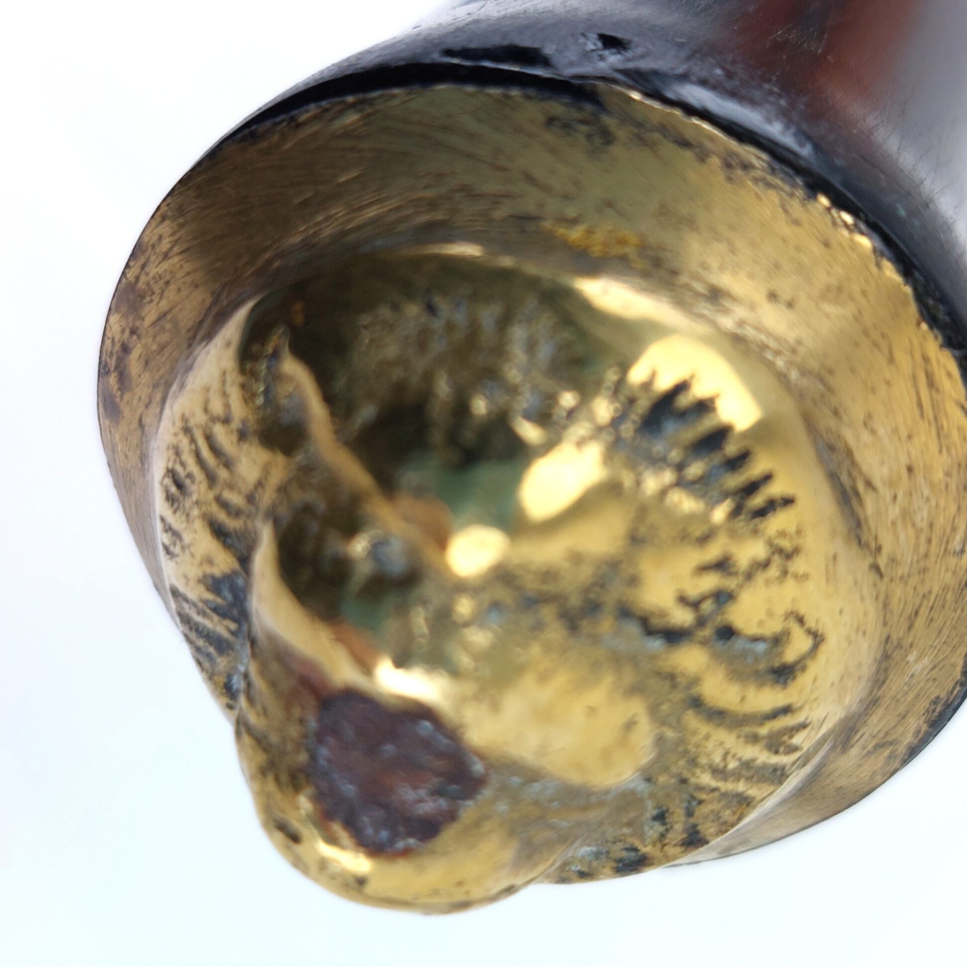 Late 19th Century Anglo-Indian Colonial Brass & Buffalo Horn Topped Sword Stick - Image 3