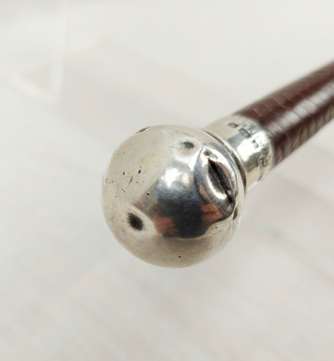 Silver Mounted Birmingham 1978 Riding Whip By Swain - Image 3