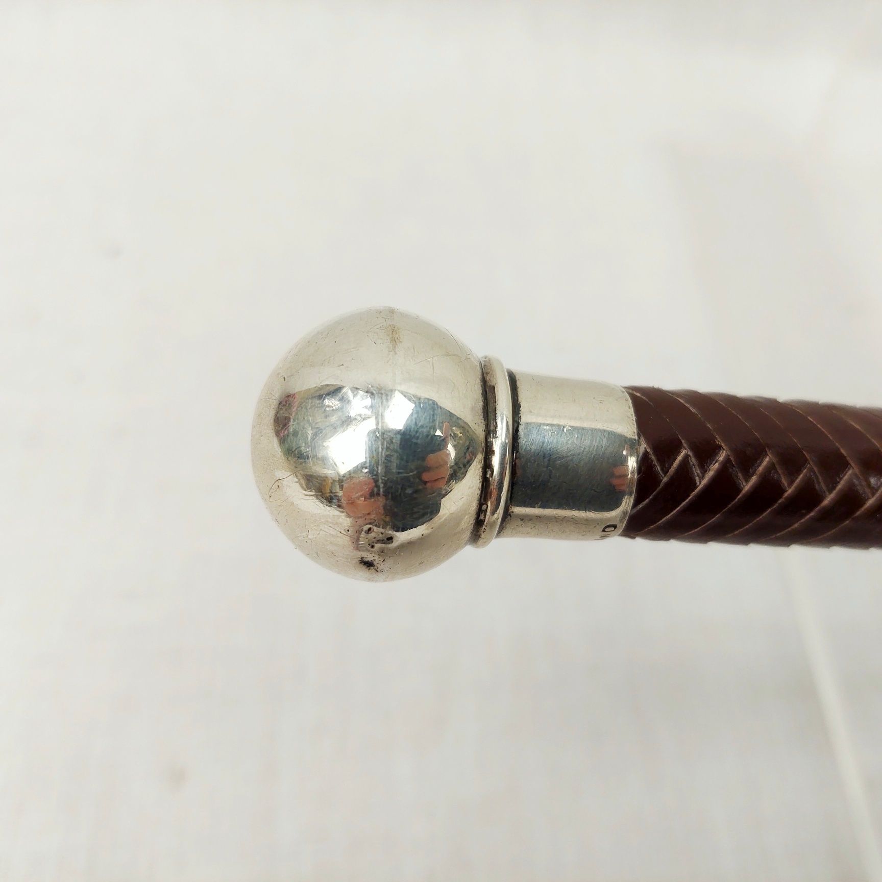 Silver Mounted Birmingham 1978 Riding Whip By Swain - Image 2