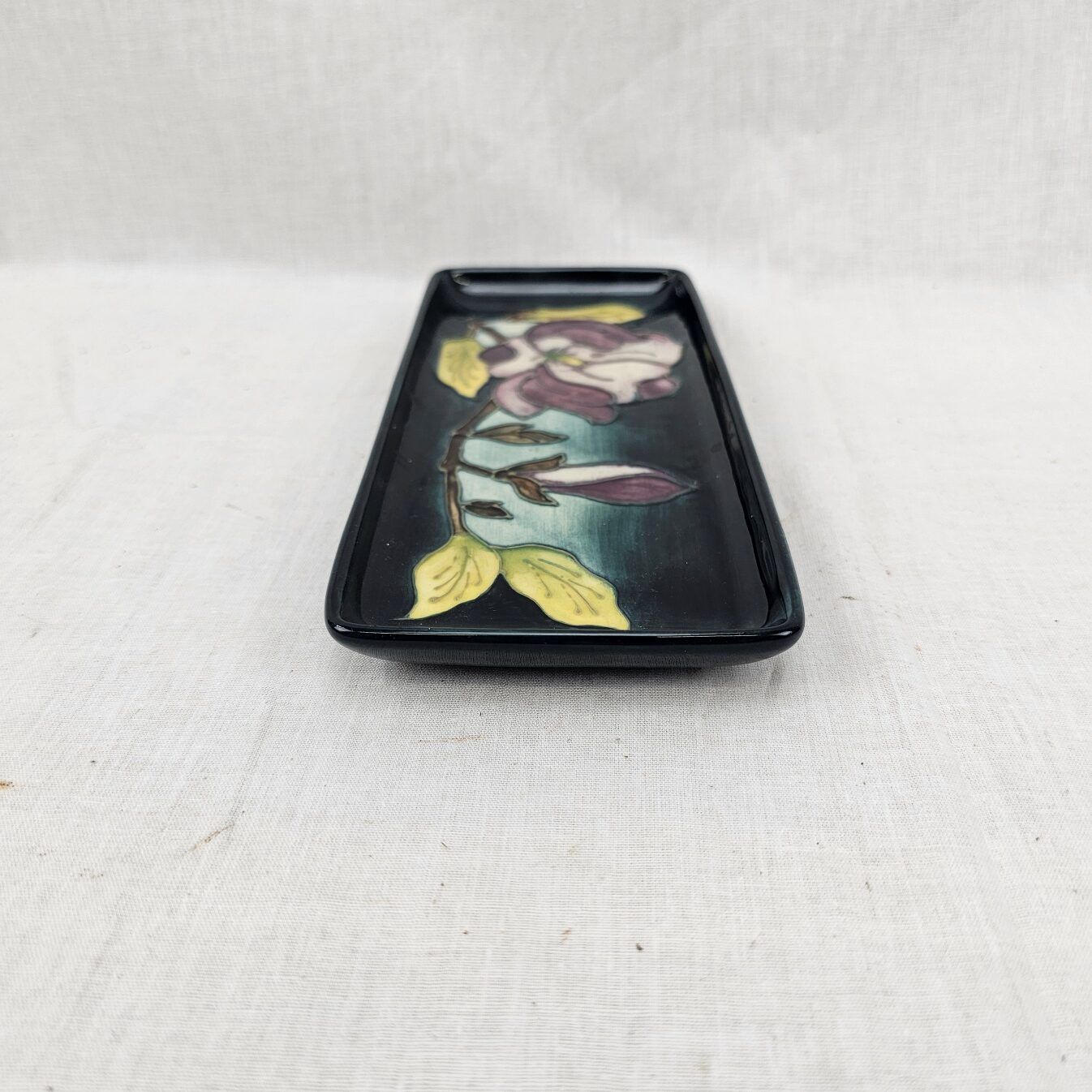 Small Moorcroft Magnolia Pattern Tray - Image 8