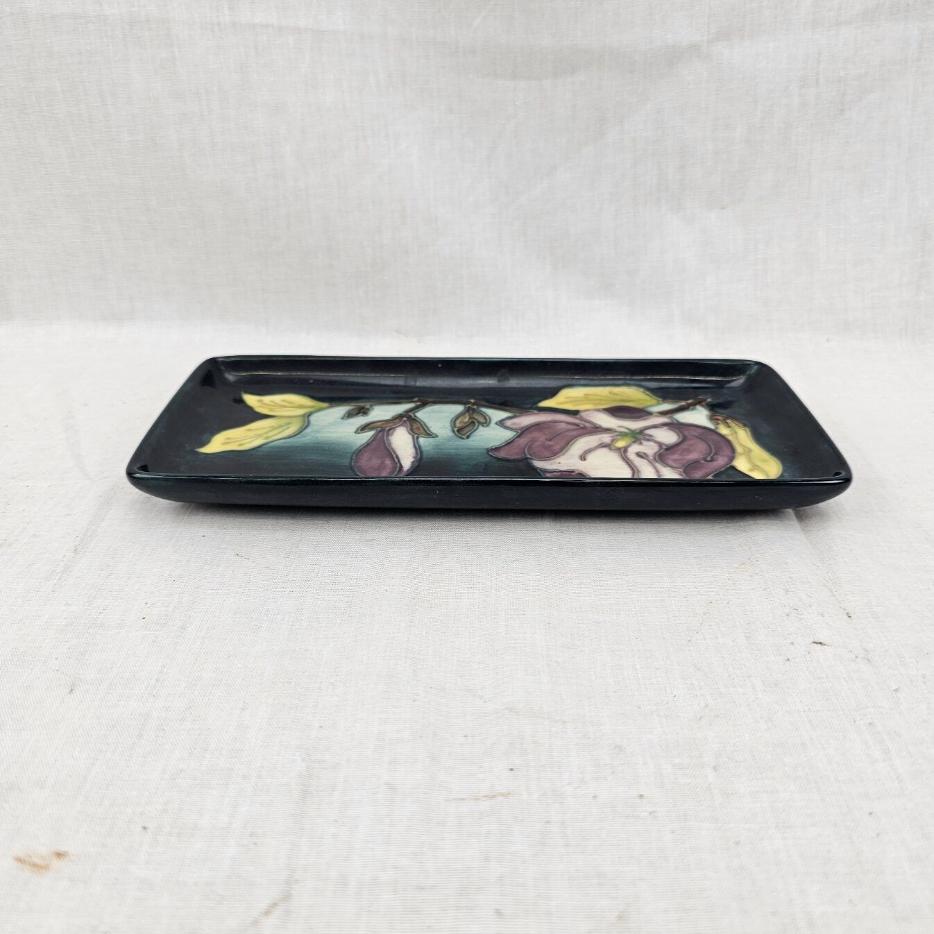 Small Moorcroft Magnolia Pattern Tray - Image 6