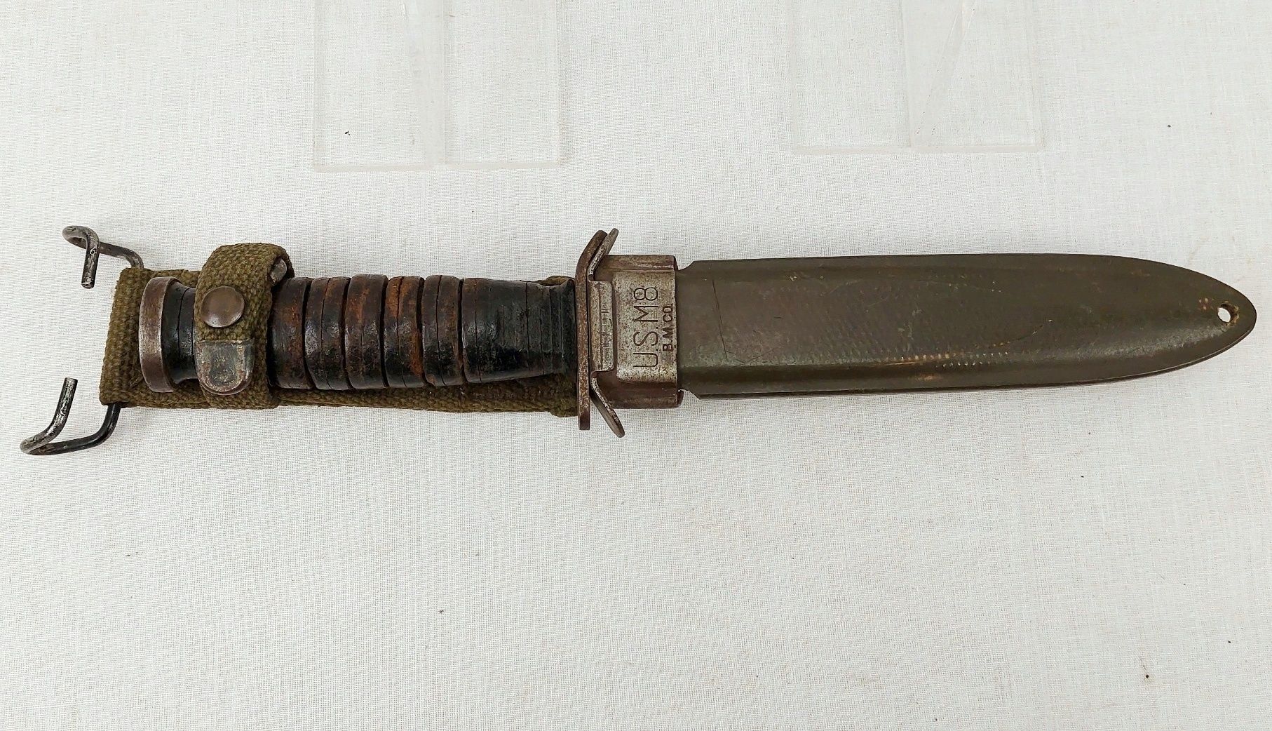 USA M8 Bayonet By B.M. Co. For The M3 With Scabbard And Frog - Image 2