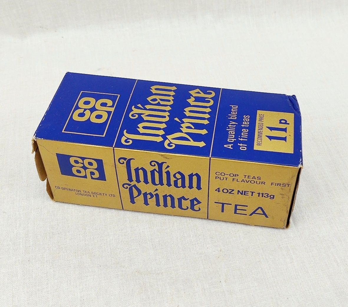 Vintage Full Unopened Packet Of Co-Op Indian Prince Tea