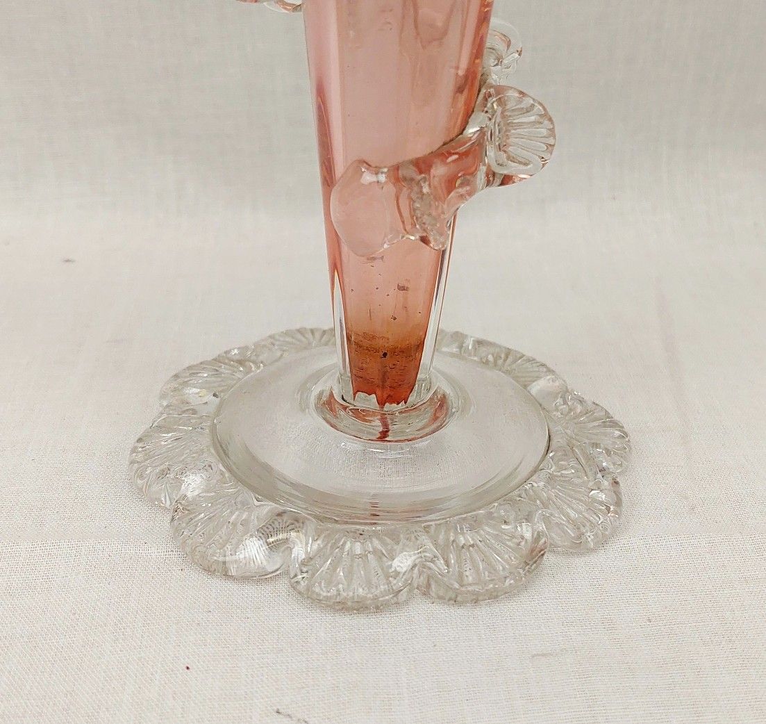 c1870 English Thomas Webb Jack In The Pulpit Glass Vase - Image 7