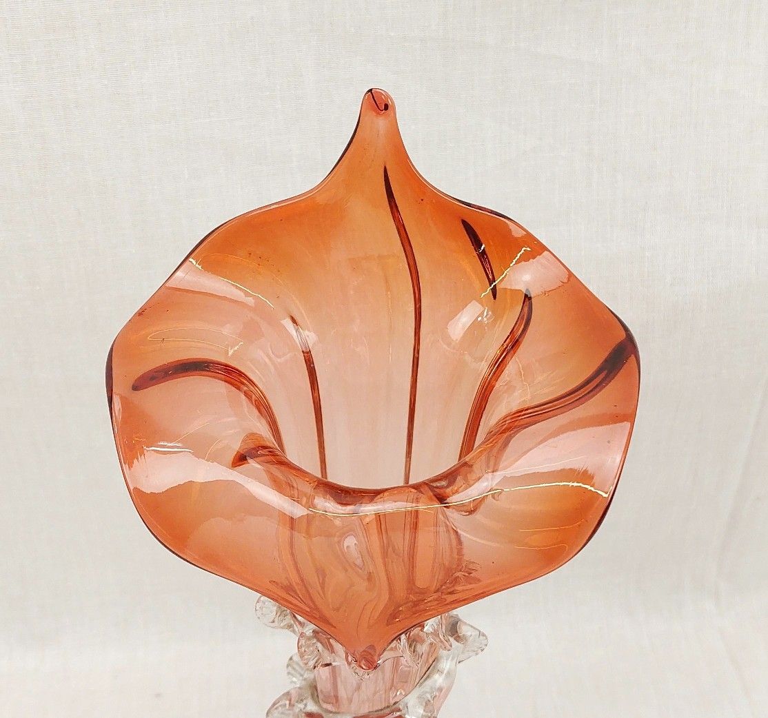 c1870 English Thomas Webb Jack In The Pulpit Glass Vase - Image 3
