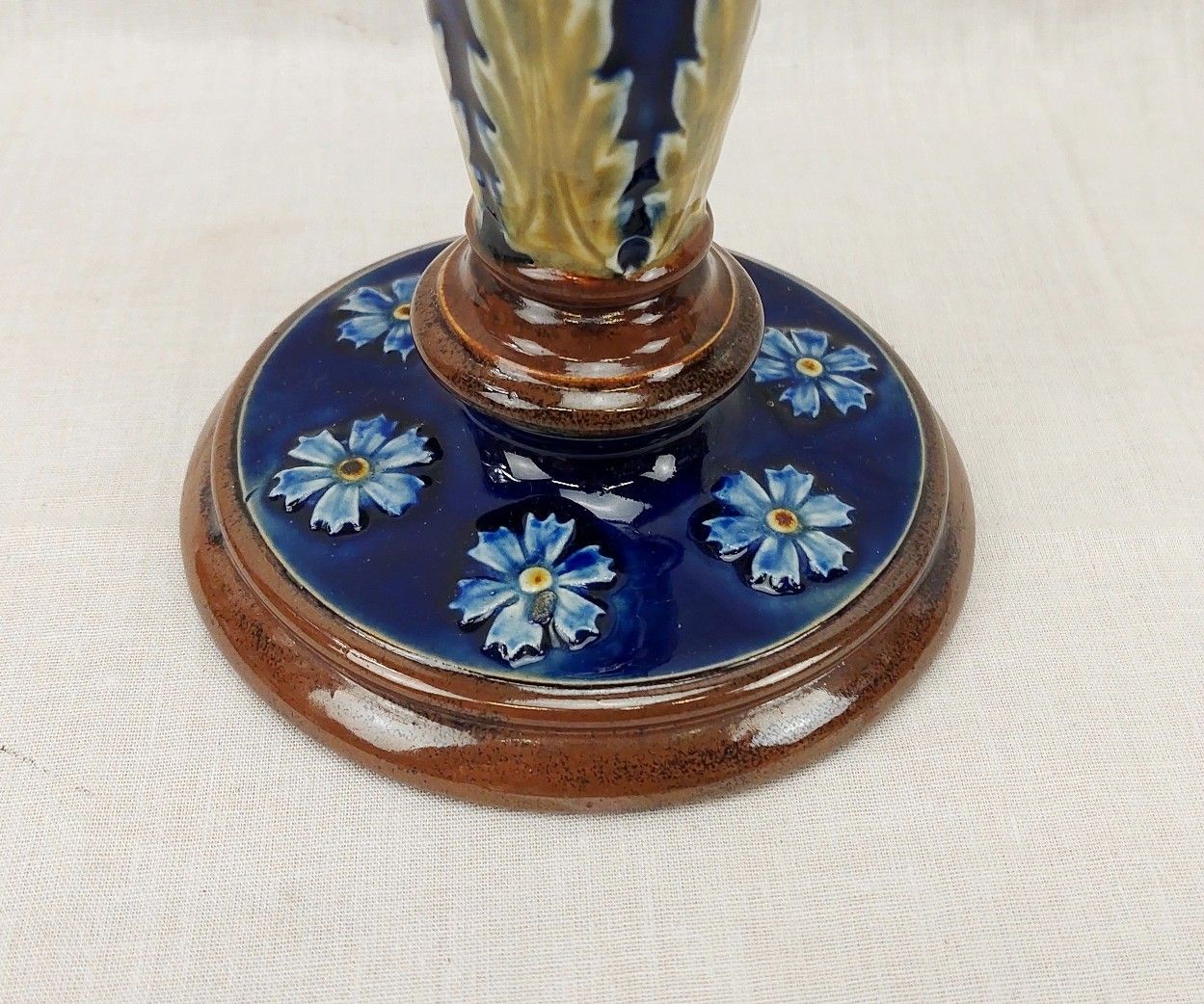 c1905 Royal Doulton Stoneware Glazed Candlestick - Image 8