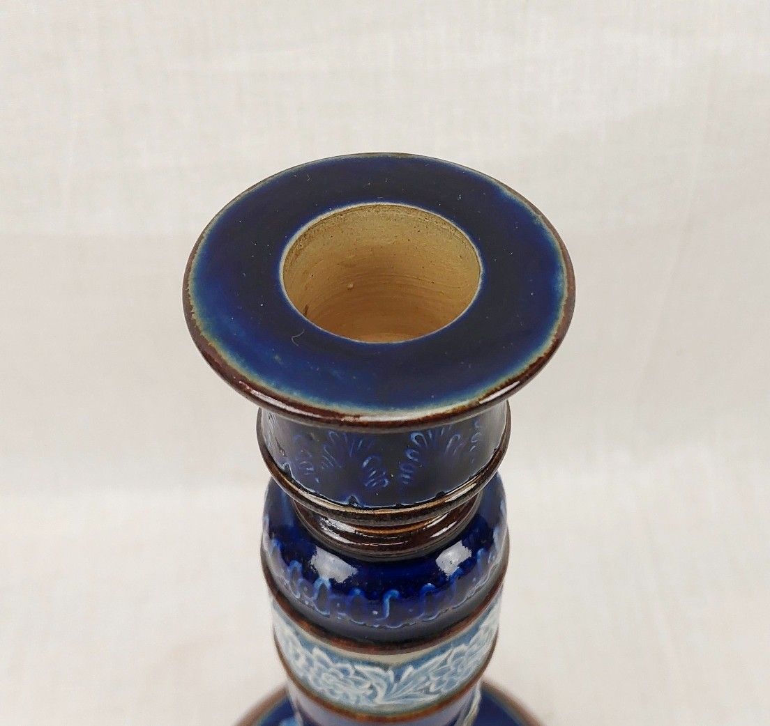 c1905 Royal Doulton Stoneware Glazed Candlestick - Image 5