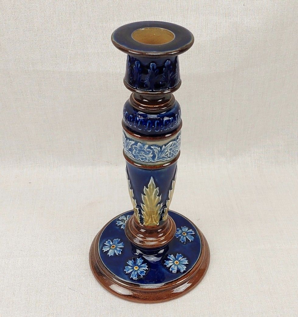 c1905 Royal Doulton Stoneware Glazed Candlestick