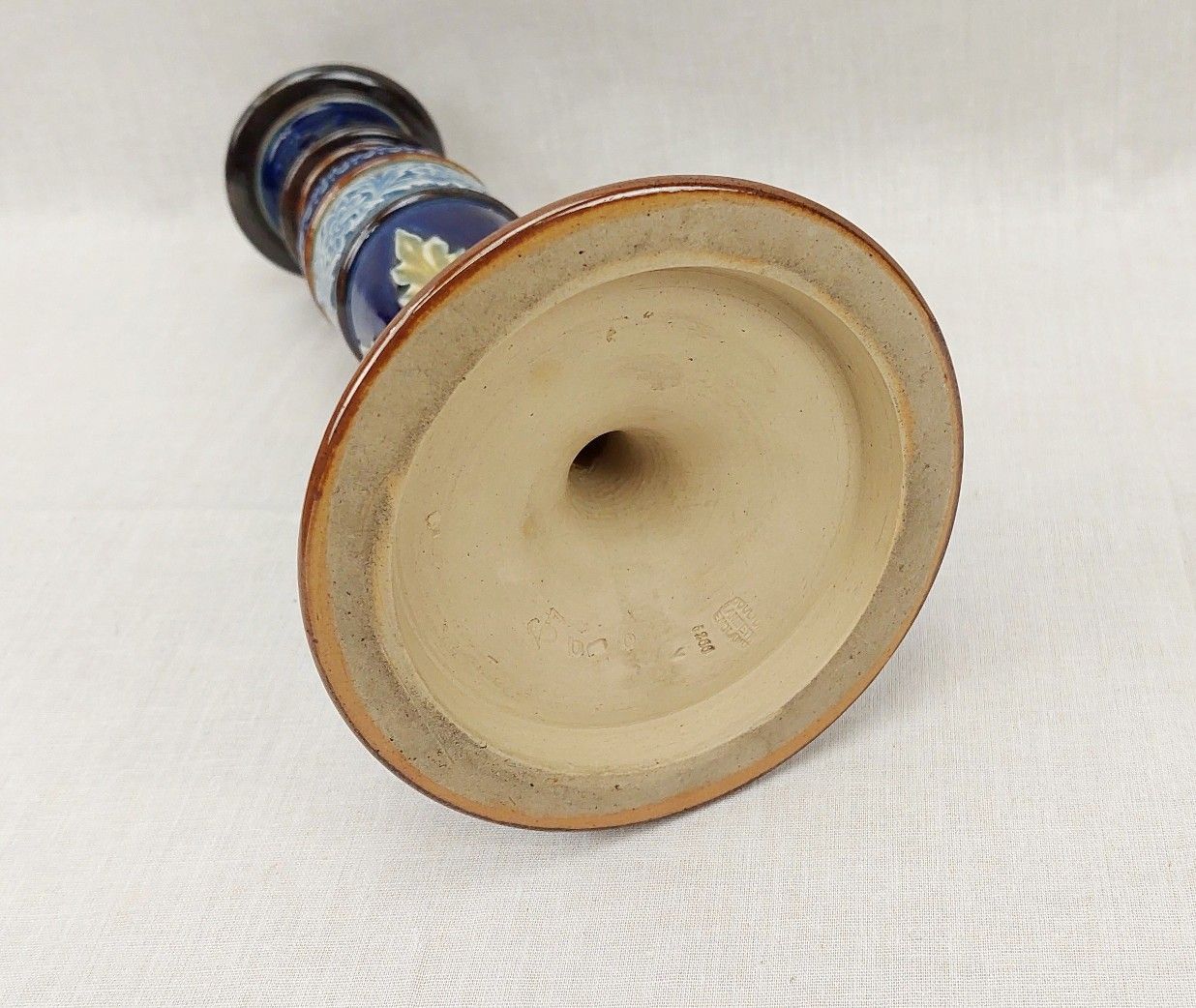 c1905 Royal Doulton Stoneware Glazed Candlestick - Image 3