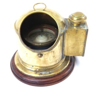 British, Vintage, Sestrel Brass Boat Compass & Binnacle, dated 1967