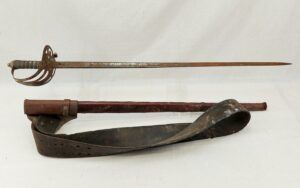 1854 Pattern Grenadier Guards Officers Sword And Leather Scabbard By Wheeler & Co Of London