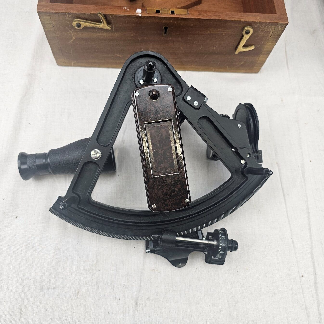 1960s Hezzanith Navigational Sextant In Fitted Wooden Case - Image 3