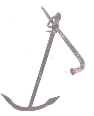 20th Century Wrought Iron Ships Anchor