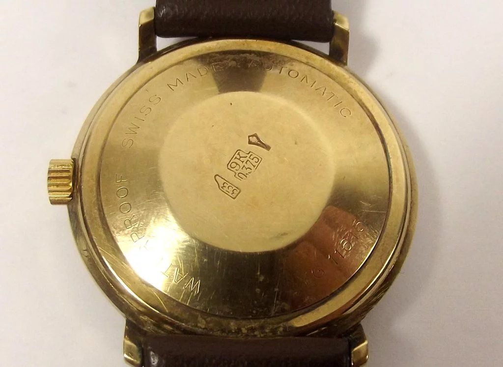 9ct Gold Bueche Girod Automatic Gents Watch YG-11615-1 - Image 8
