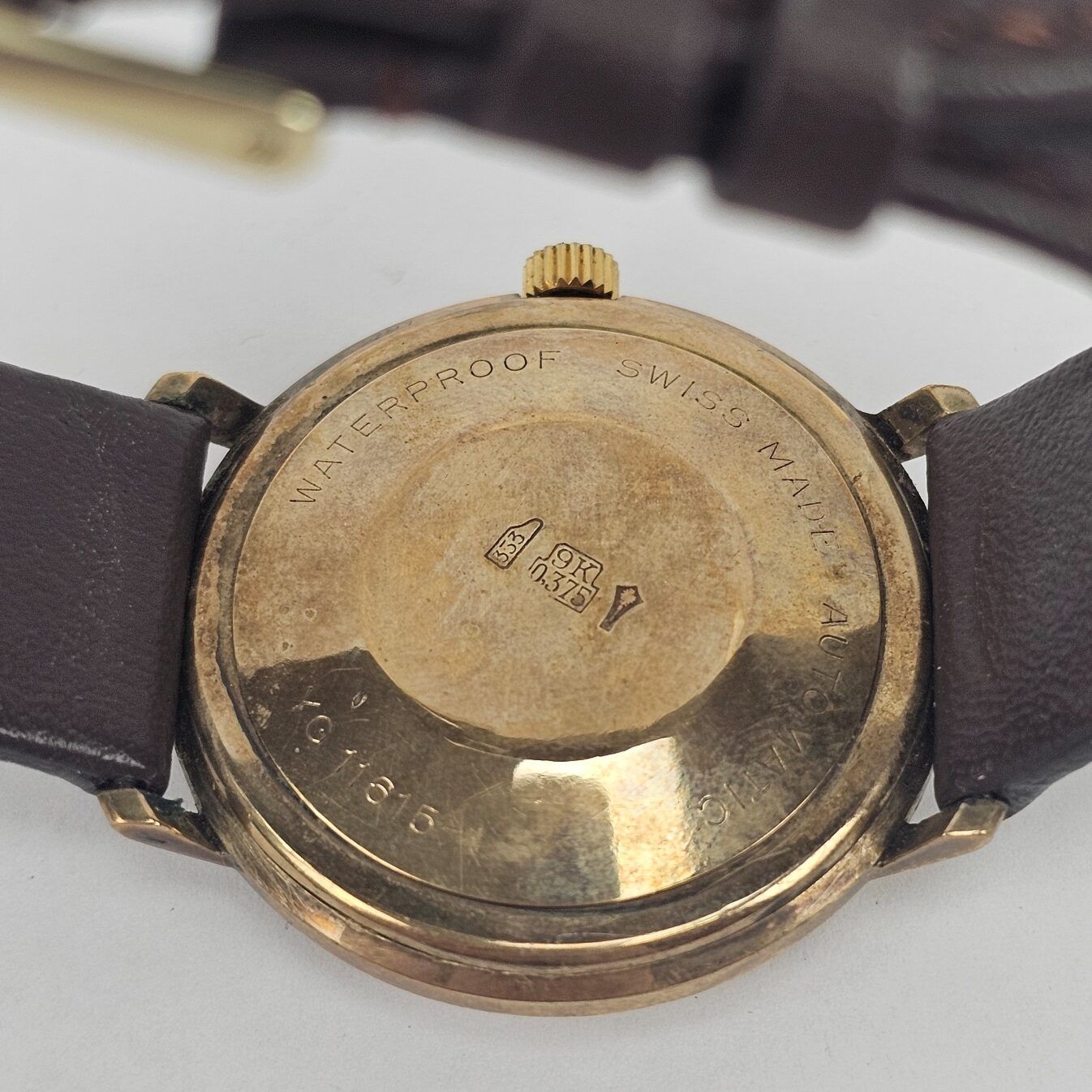 9ct Gold Bueche Girod Automatic Gents Watch YG-11615-1 - Image 6
