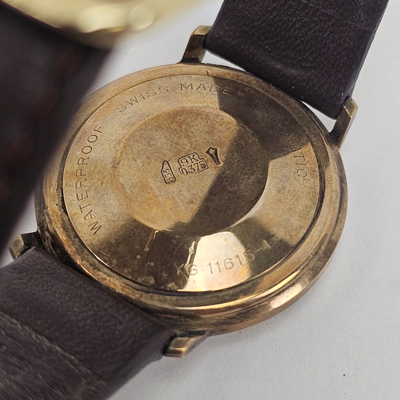 9ct Gold Bueche Girod Automatic Gents Watch YG-11615-1 - Image 7