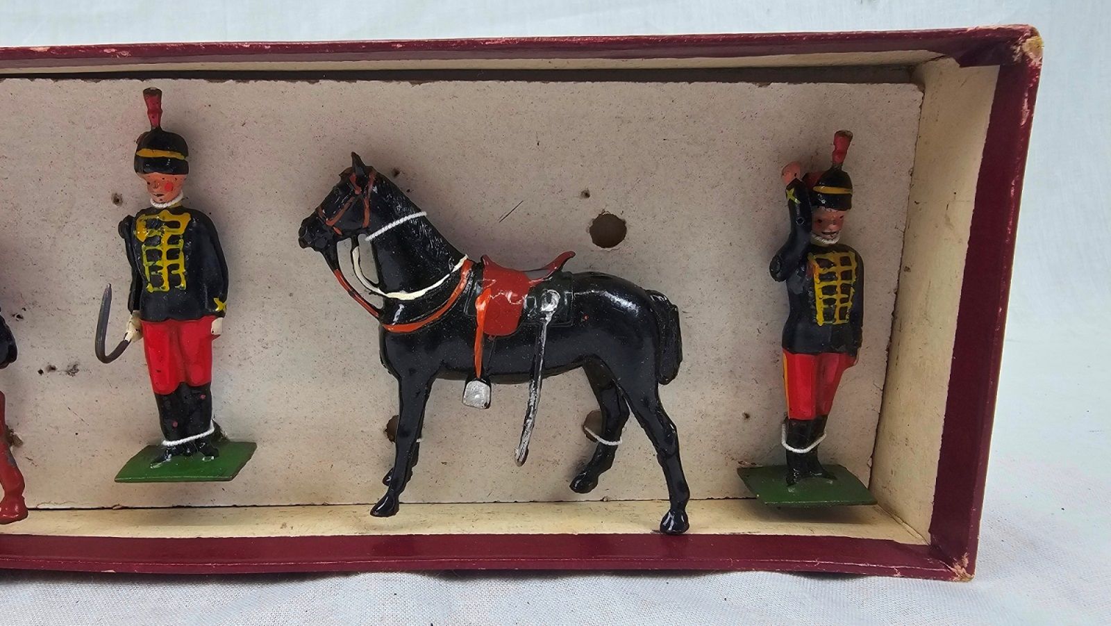 Boxed c1940 W. Britains Toy Soldiers 182 11th Hussars (Dismounted) - Image 5