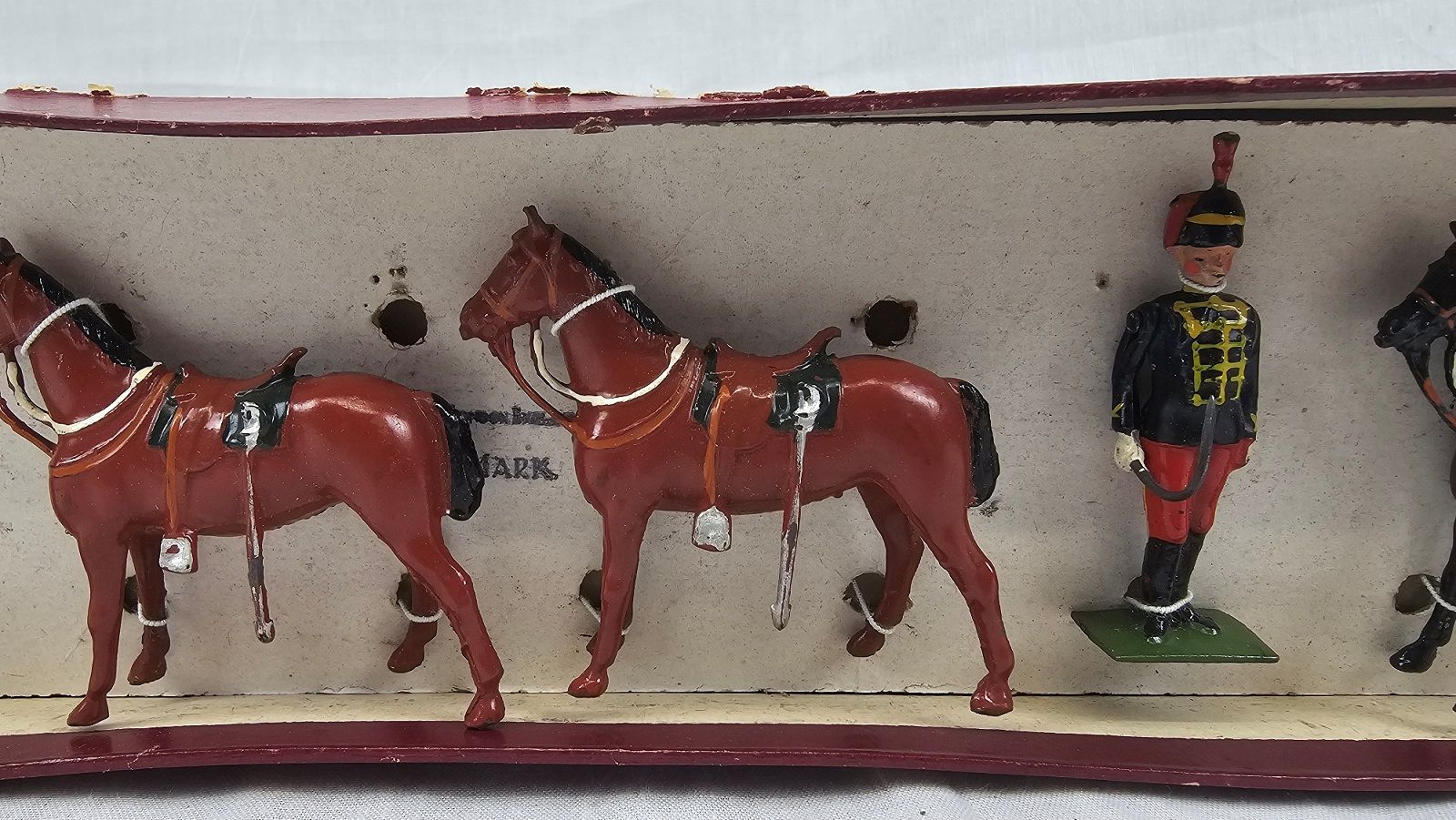 Boxed c1940 W. Britains Toy Soldiers 182 11th Hussars (Dismounted) - Image 4