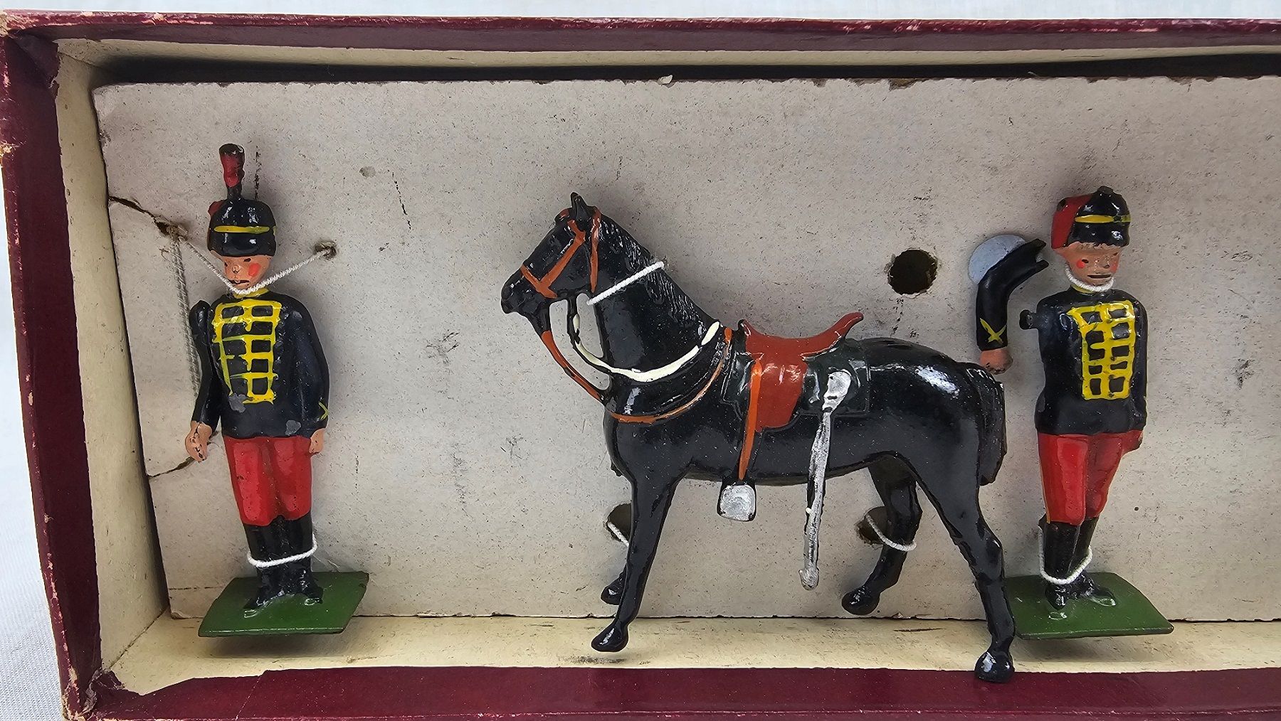 Boxed c1940 W. Britains Toy Soldiers 182 11th Hussars (Dismounted) - Image 2