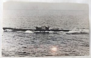 British, WW2, HM Submarine Alcide (P415) - Original Postcard