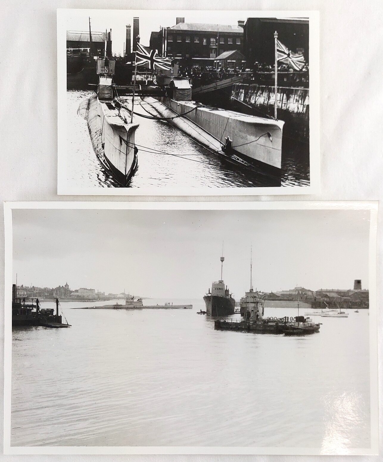 British, WW1, HM Submarine L11 & L12 - Two Original Photographs
