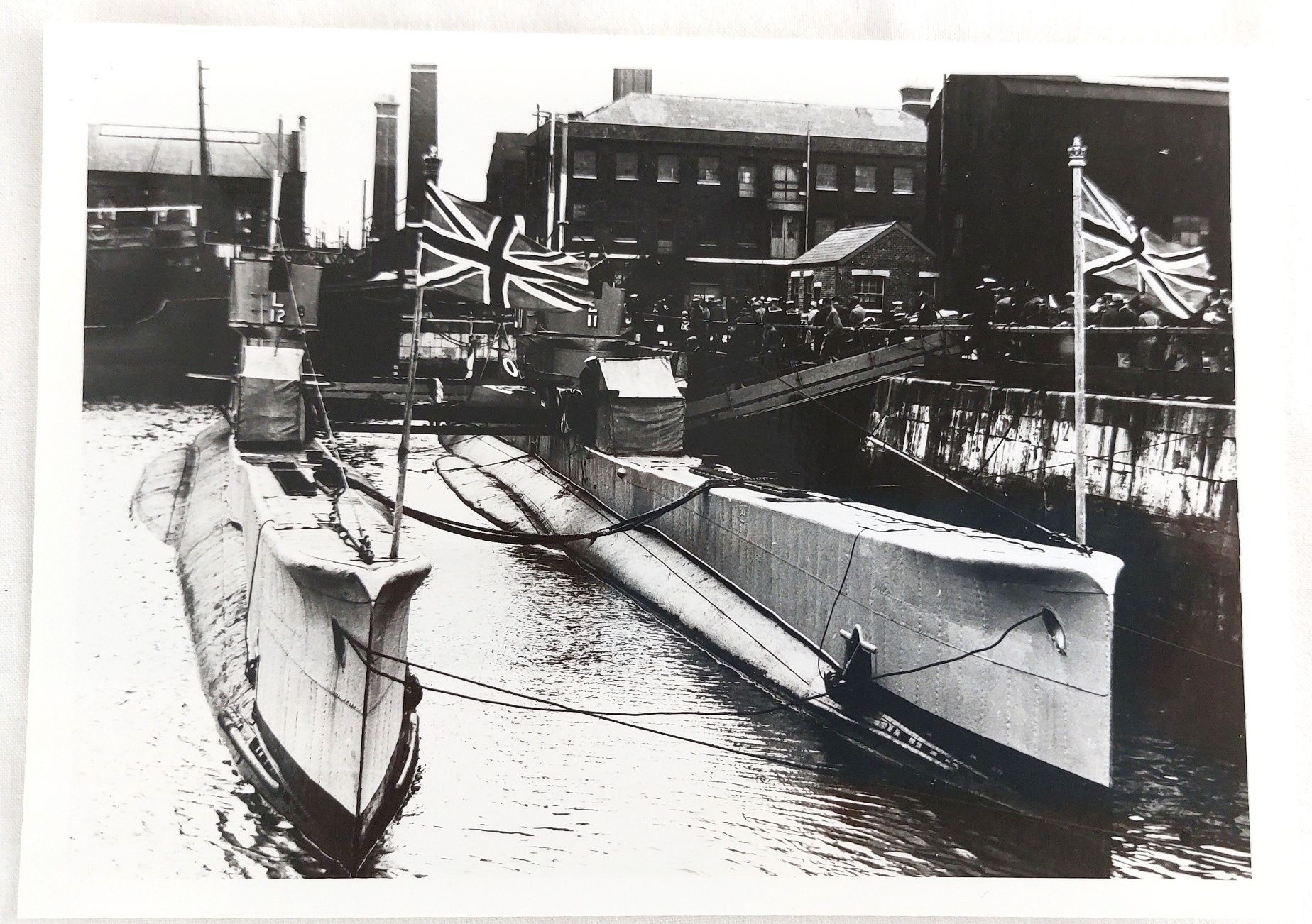 British, WW1, HM Submarine L11 & L12 - Two Original Photographs - Image 2