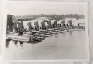British, WW1, Original Photograph of A Class Submarines at HMS Dolphin