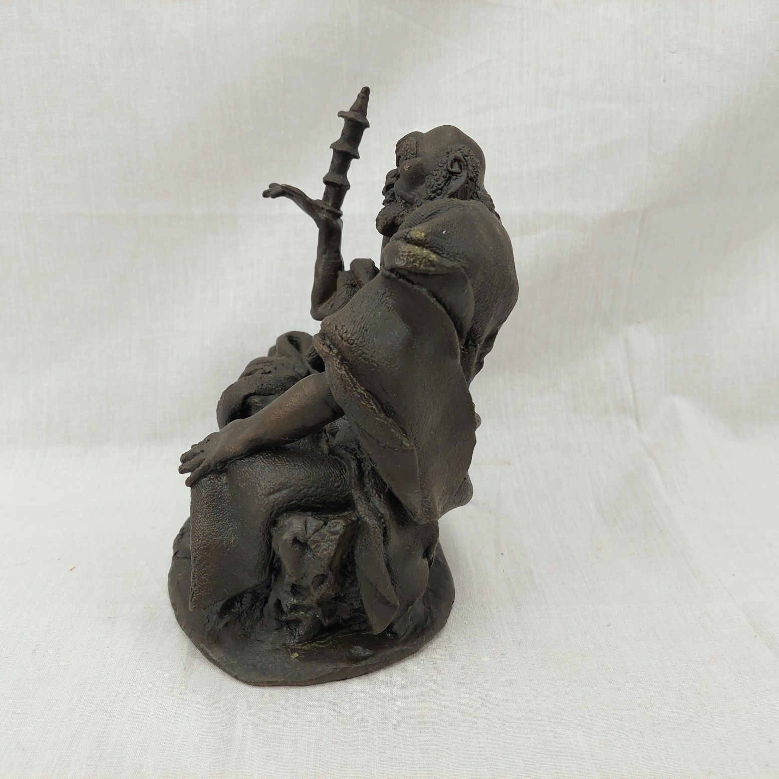 Contemporary Bronze Figurine Of A Grotesque Japanese Ogre Like Man #2 - Image 2