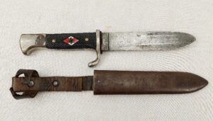 German WW2 circa 1933 Hitler Jugend (Hitler Youth) Dagger and Scabbard Early period by Carl Heidelberg Solingen