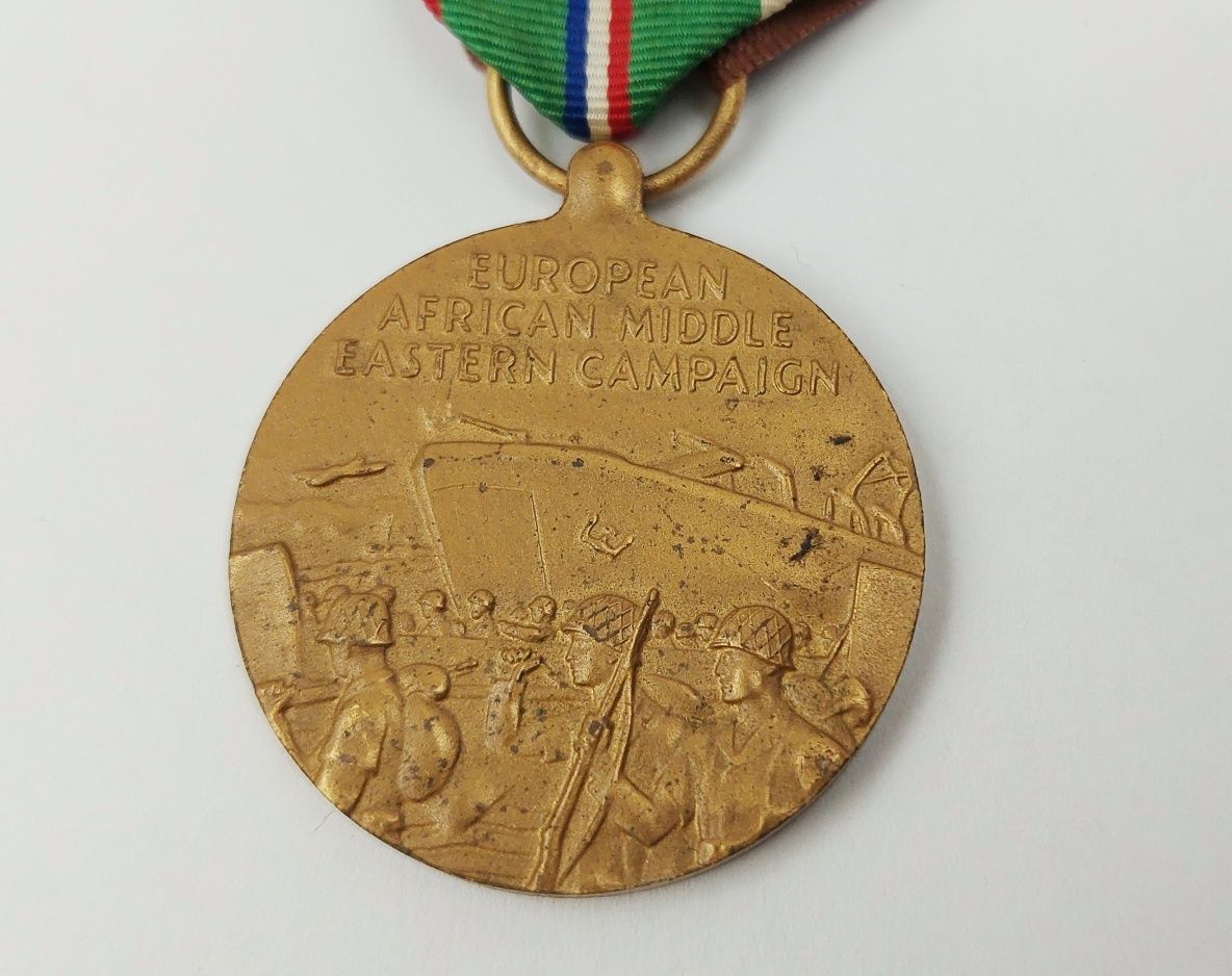 USA WW2 European, African & Middle Eastern Campaign Medal with Bar - Image 2