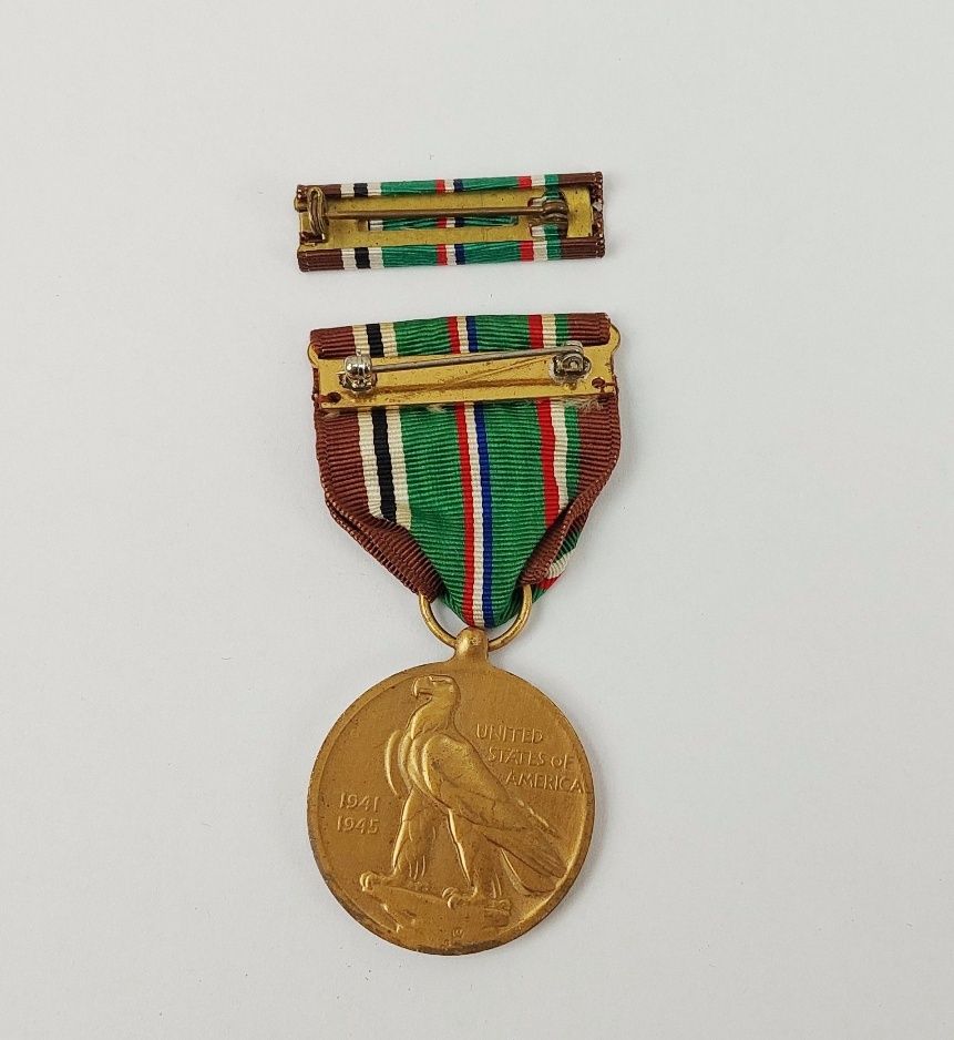 USA WW2 European, African & Middle Eastern Campaign Medal with Bar - Image 3
