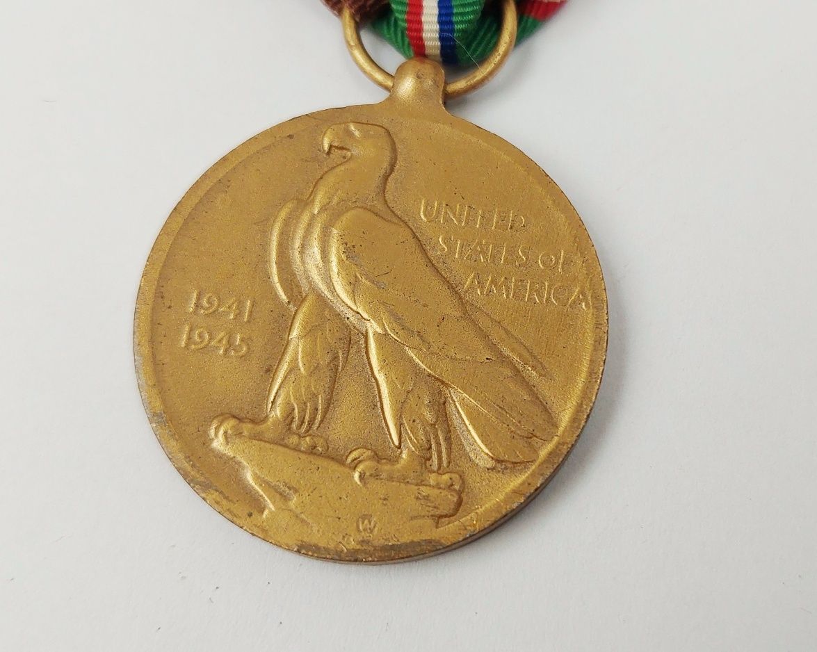 USA WW2 European, African & Middle Eastern Campaign Medal with Bar - Image 4