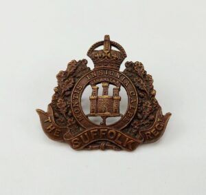 WW1 Suffolk Regiment Cap Badge