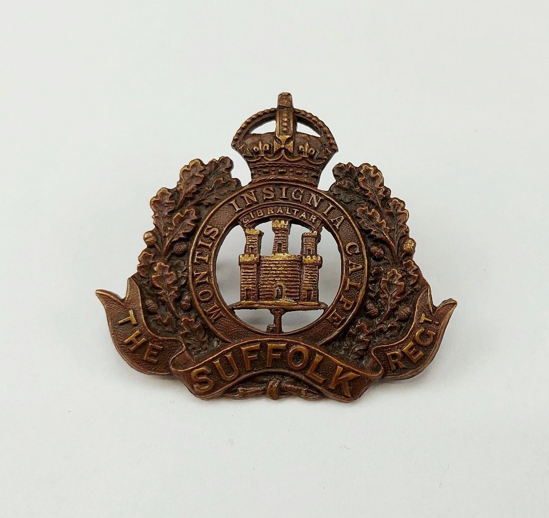 WW1 Suffolk Regiment Cap Badge
