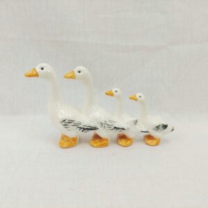 Goebel West German Porcelain Geese Figural Group
