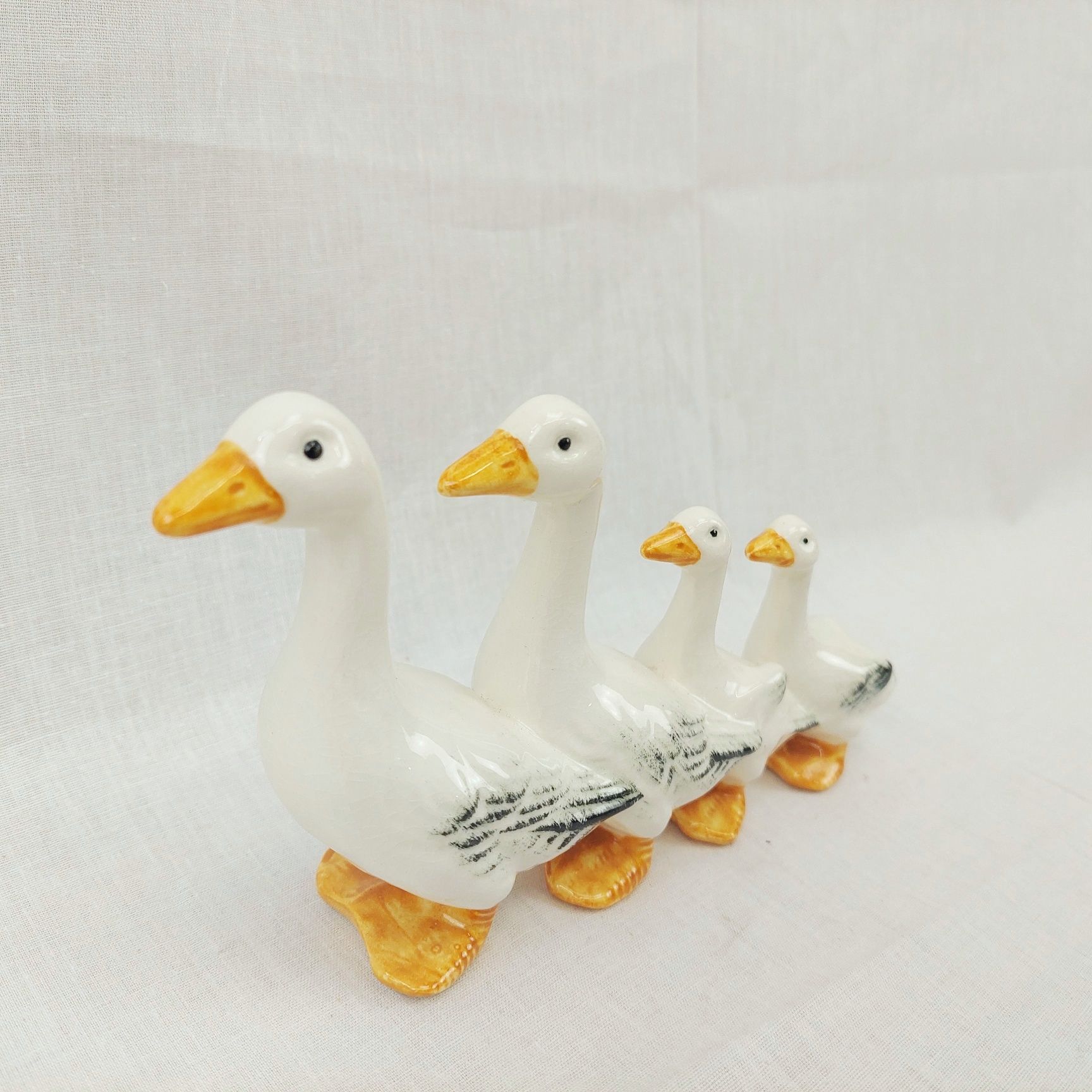 Goebel West German Porcelain Geese Figural Group - Image 2