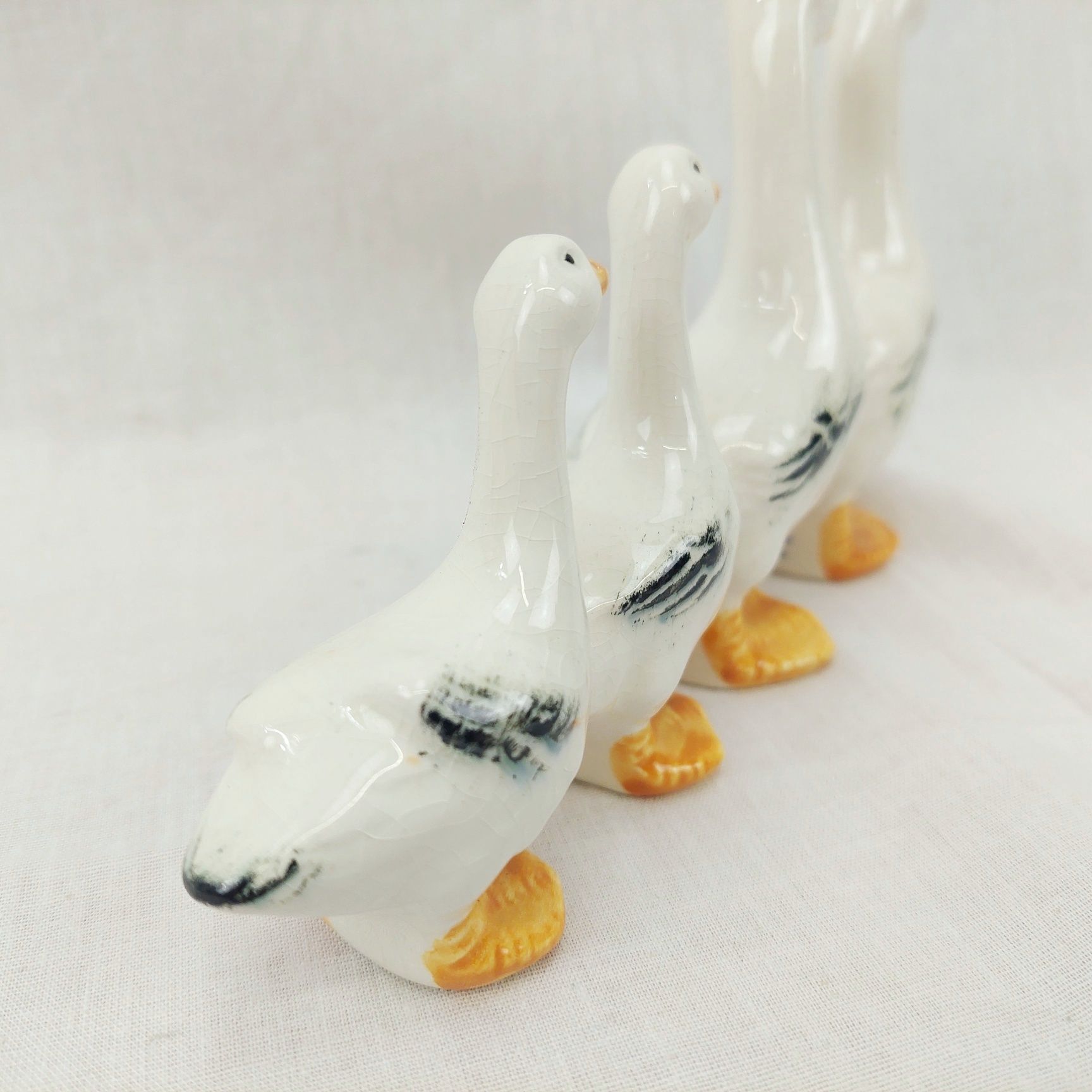 Goebel West German Porcelain Geese Figural Group - Image 4