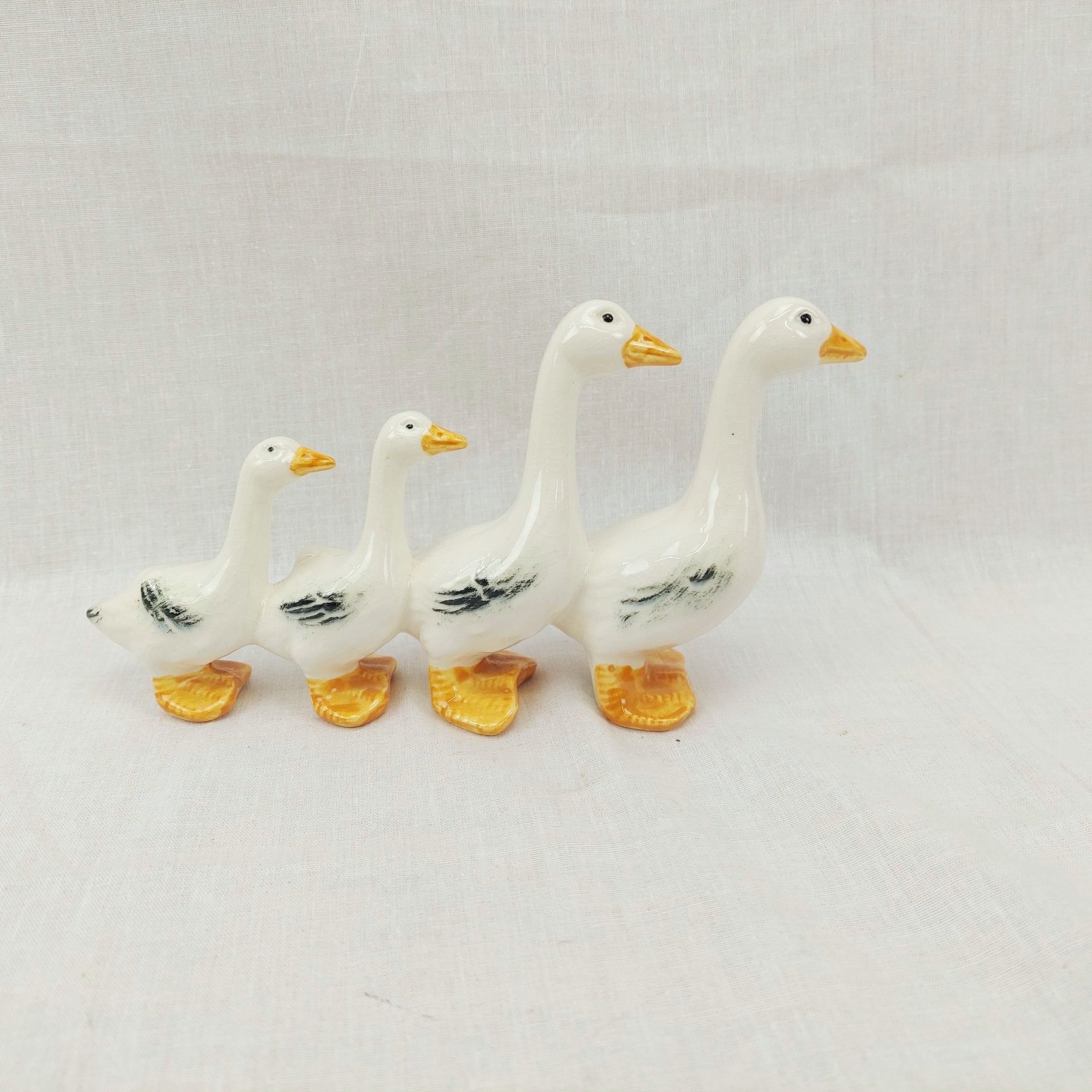 Goebel West German Porcelain Geese Figural Group - Image 5