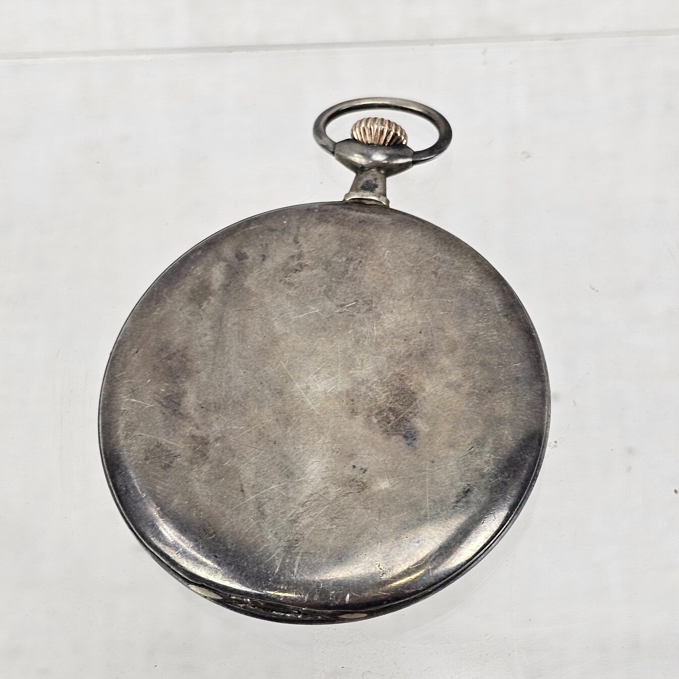 Longines Silver Grand Prix Full Hunter Pocket Watch For Repair - Image 2