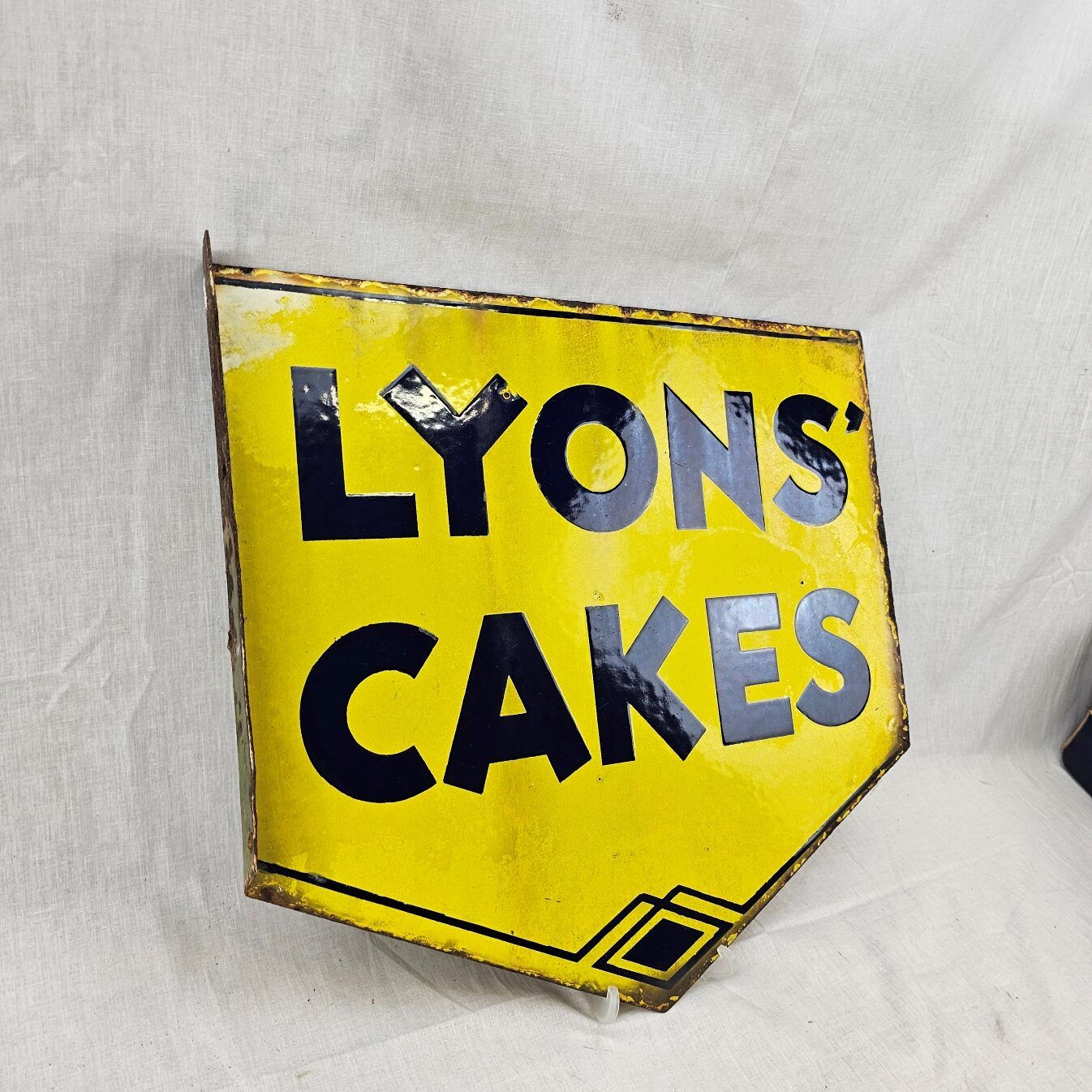 Lyons Cakes Double Sided Enamel Advertising Sign - Image 5