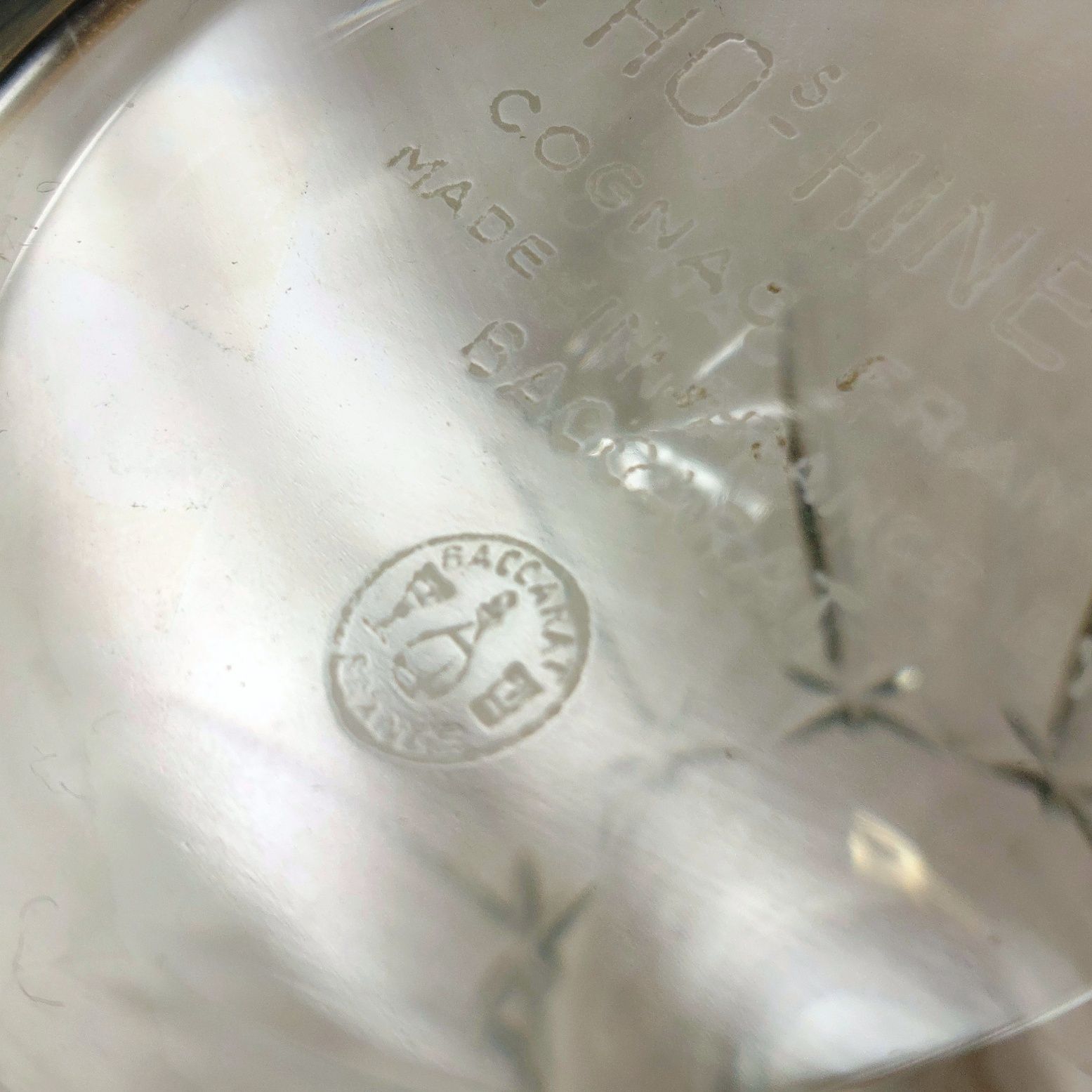 Mid 20th Century Baccarat Crystal Decanter For Thomas Hine Cognac - Image 7