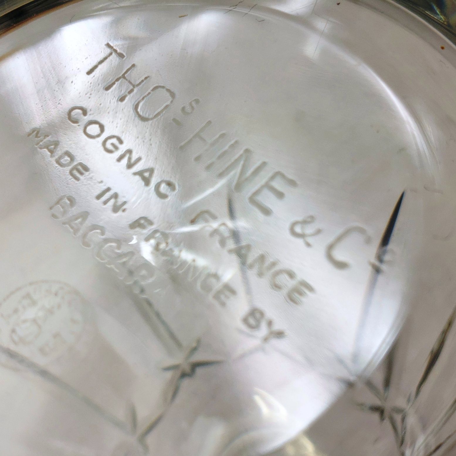 Mid 20th Century Baccarat Crystal Decanter For Thomas Hine Cognac - Image 8