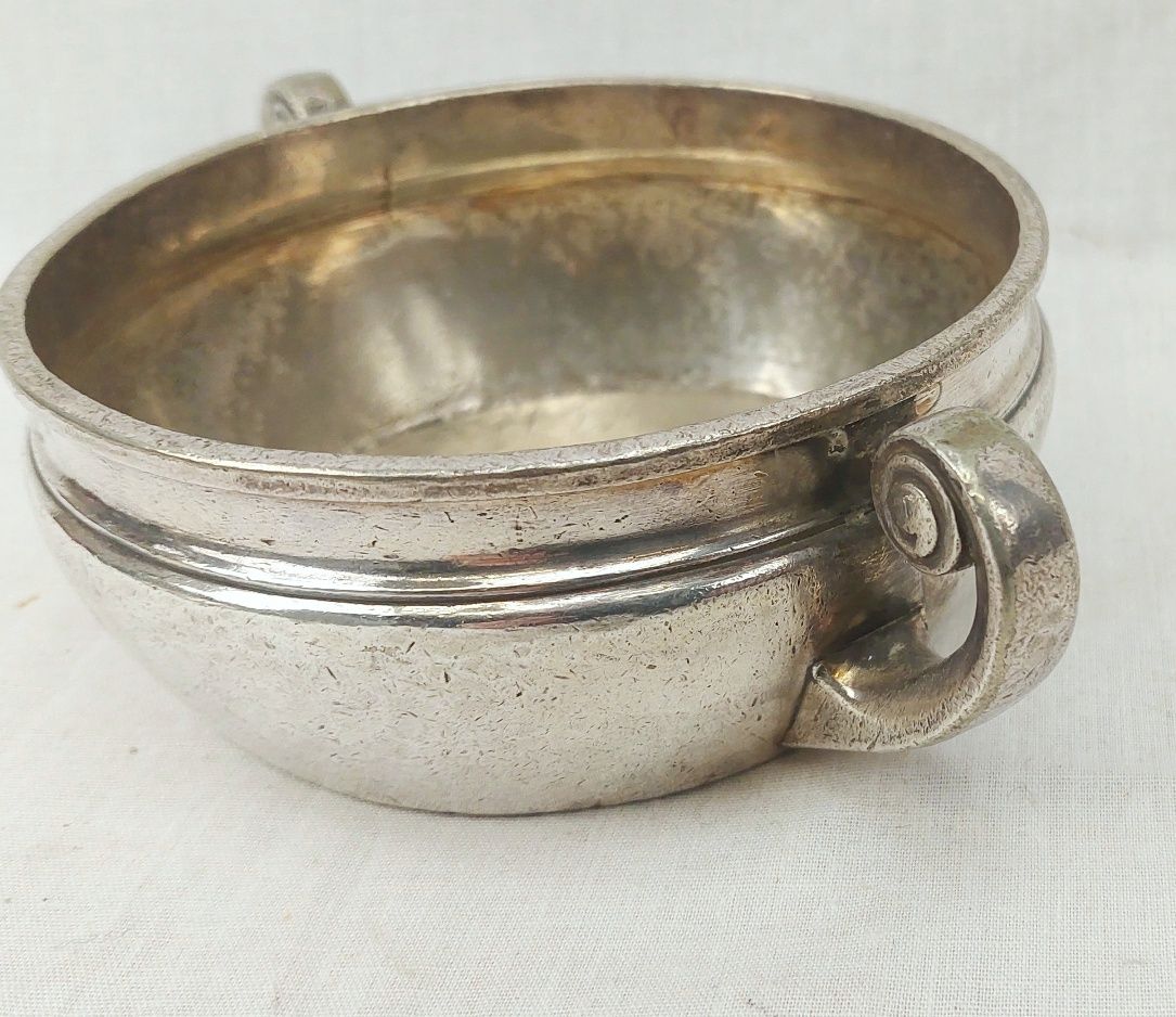 Silver Plate UAL Shipping Line Soup Bowl - Image 6