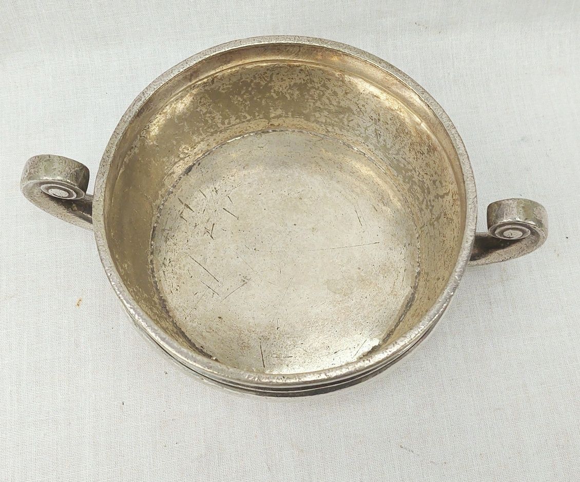 Silver Plate UAL Shipping Line Soup Bowl - Image 2