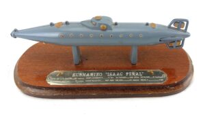 Spain, 1887, Vintage Named Model of Submarino "Isaac Peral"