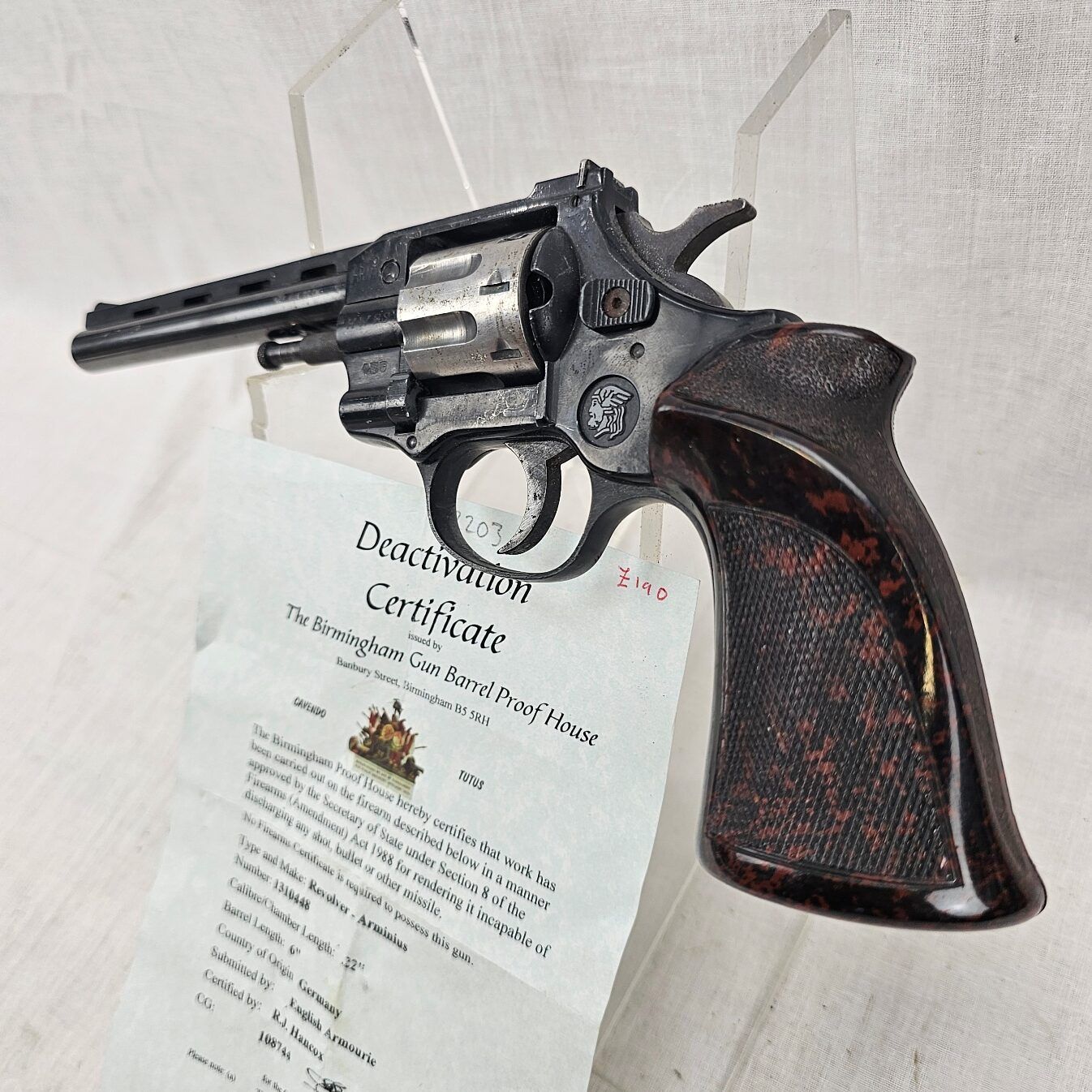 UK Specification .22" Arminius Revolver - Image 13