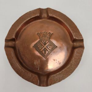 Vintage HMS Caledonia Copper Ashtray