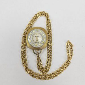 Vintage Swiss Lucerne Fob Watch and Chain