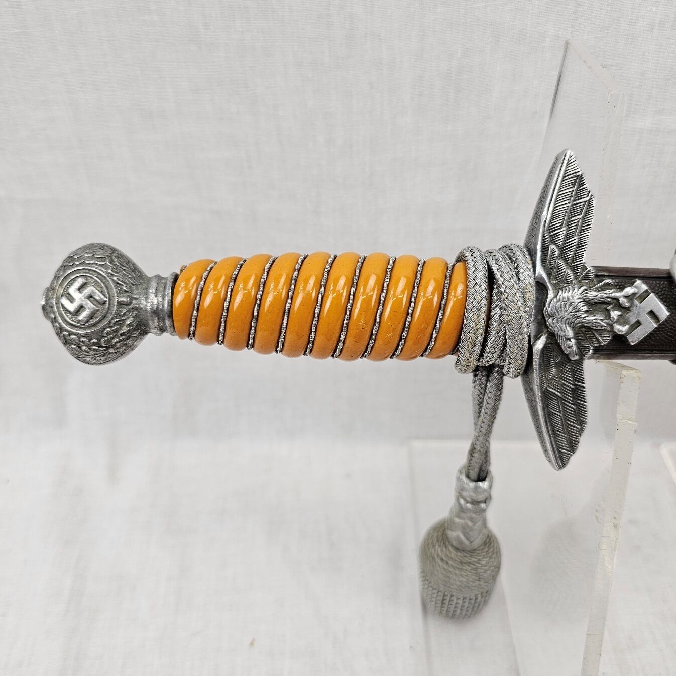 WW2 Era Nazi Germany Luftwaffe Dagger and Silver Tassel - Image 5